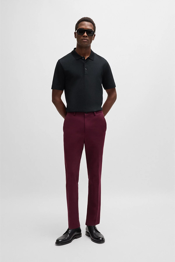 ΜΠΛΟΥΖΑ POLO BOSS CAMEL - 001 ΜΑΥΡΟ